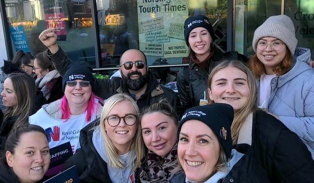 At the picket line
