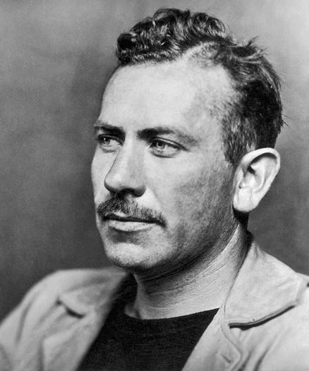 Profile portrait of John Steinbeck