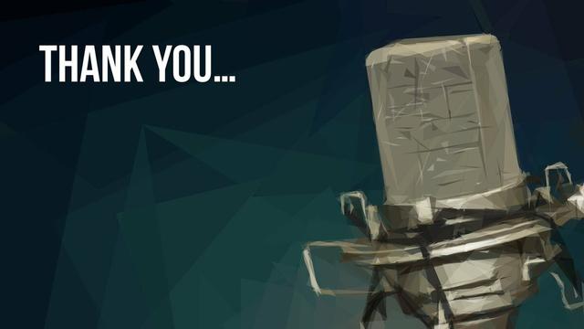 Slide says only thank you