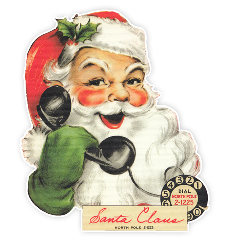 Santa on the telephone