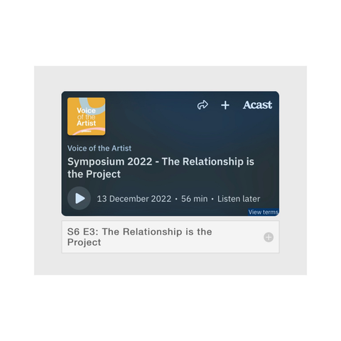 Podcast listing