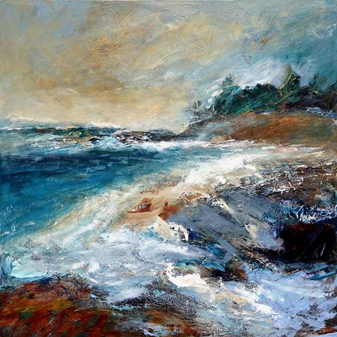 Seascape painting by #Mathie.