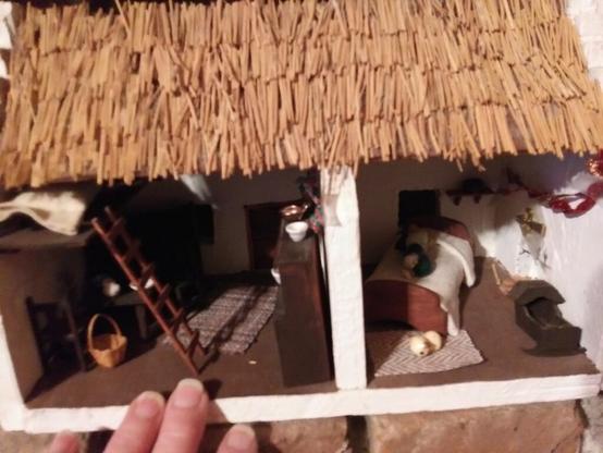 mini thatched irish cottage living room and bedroom
