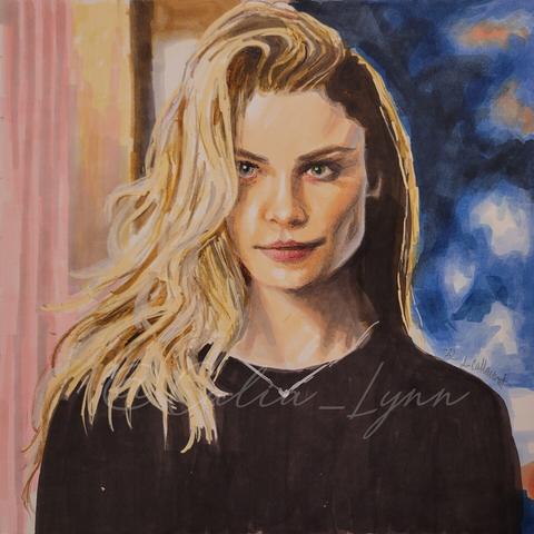 Portrait of Lucifer TV's Chloe Decker (Lauren German) from season 2, episode 12.