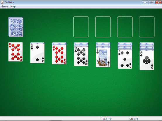Solitaire for Windows 7