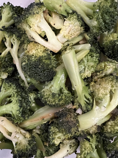 Close up of cooked broccoli