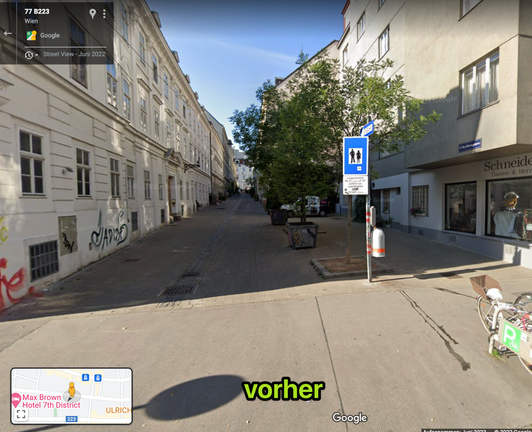 Myrthengasse vor dem Baustart