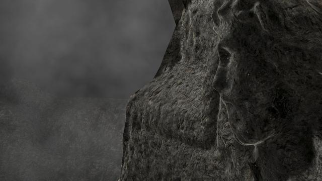 Rendered image of some weird shit I made with Polycam and Blender. Model created from photographs of a gravestone at Goldenbridge cemetery in Inchicore, Dublin.