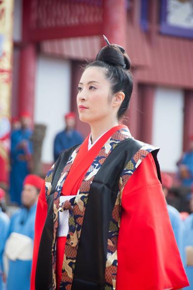 Okinawan traditional New Year's clothing and event