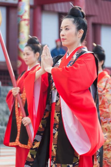 Okinawan traditional New Year's clothing and event