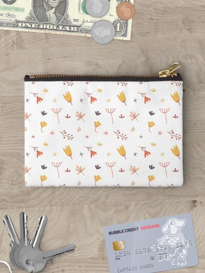 Floral design in a Zipper Pouch