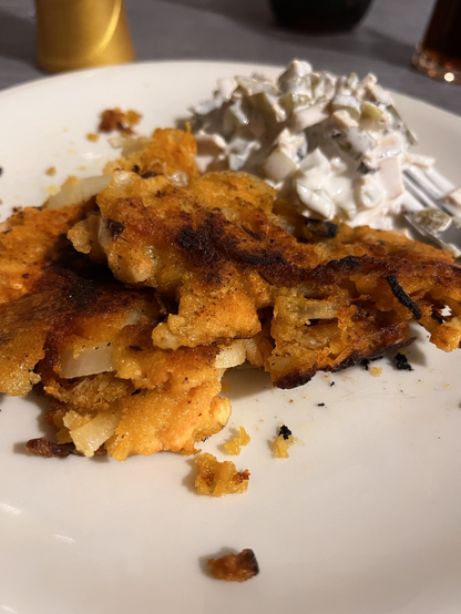 Linsen-Zwiebel Küchlein