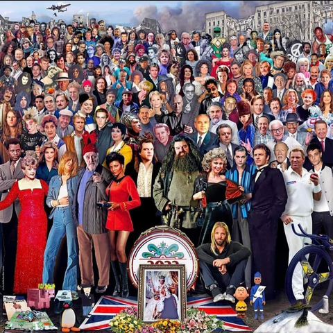 Mashup image of all the famous and/or notable folks we lost in 2022.