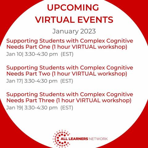 A three part (one hour each) virtual Math PD opportunity from the All Learners Network.  Visit https://alllearnersnetwork.corsizio.com/ for more information