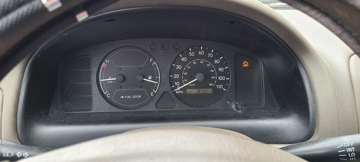 Check engine light is on.