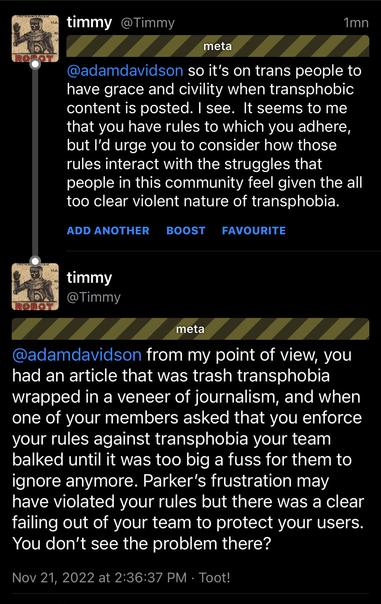 Two of my previous toots, they are linked above if you’d like the text.