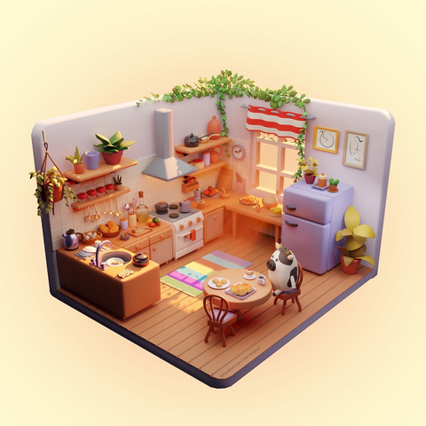 3D kitchen design