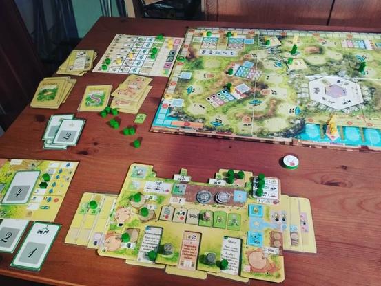 My player board at the end of the latest solo test...