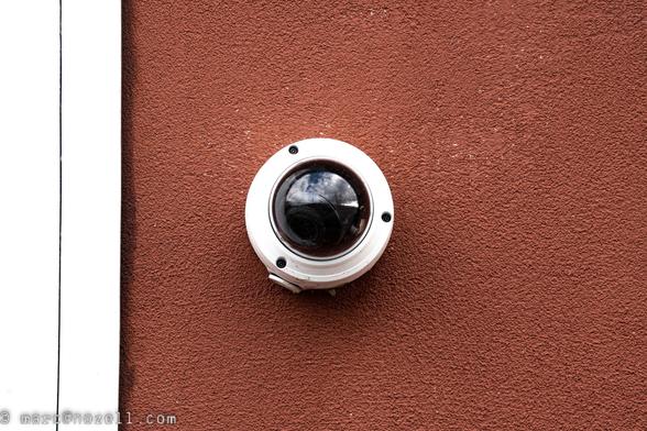 security camera on plan background