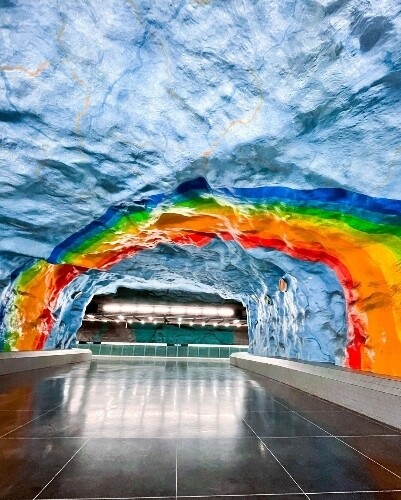 Stockholm subway station - Stadion.