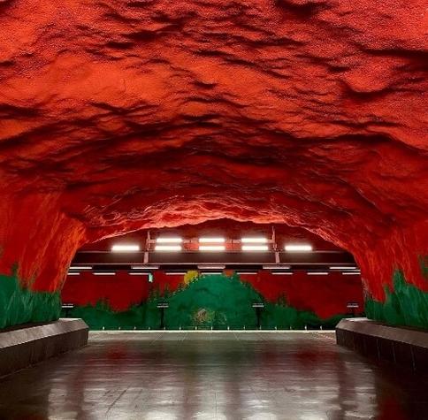 Stockholm subway station - Solna