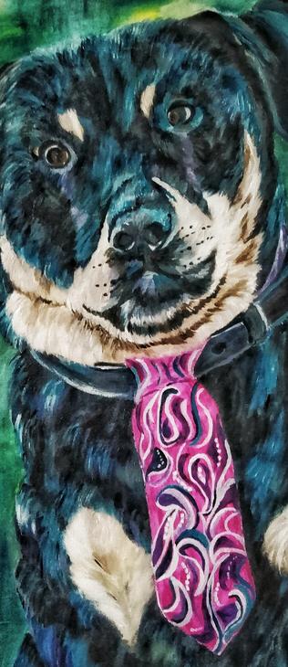Kuno - acrylics on board.
