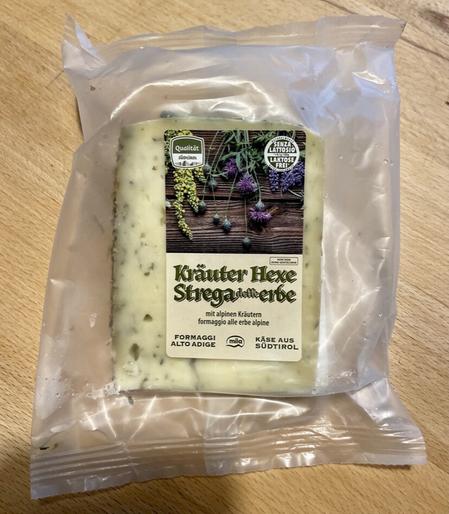 “Kräuter Hexe” cheese packaging