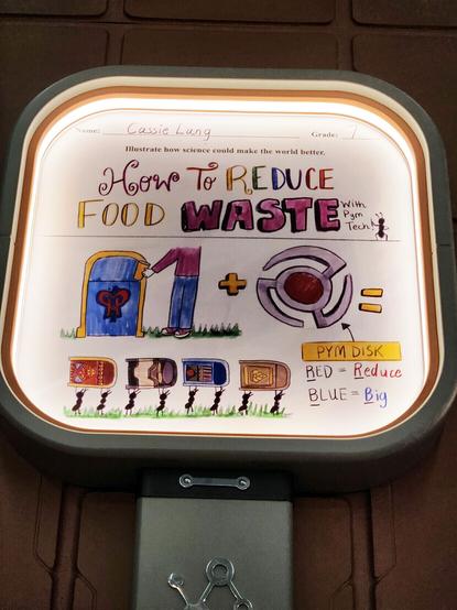 Trash can artwork found at Disney California Adventure