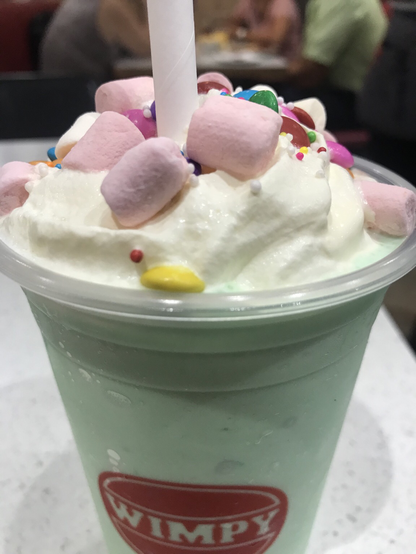Lime shake from Wimpy South Africa