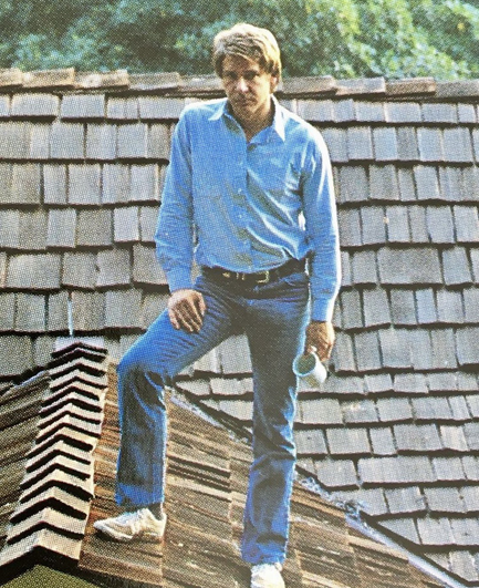 Harrison Ford on a roof