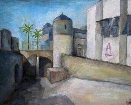 Fancy painting of a Counter Strike play level.