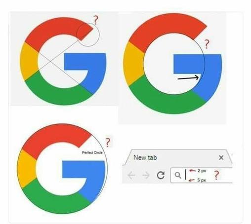 Google logo inconsistencies