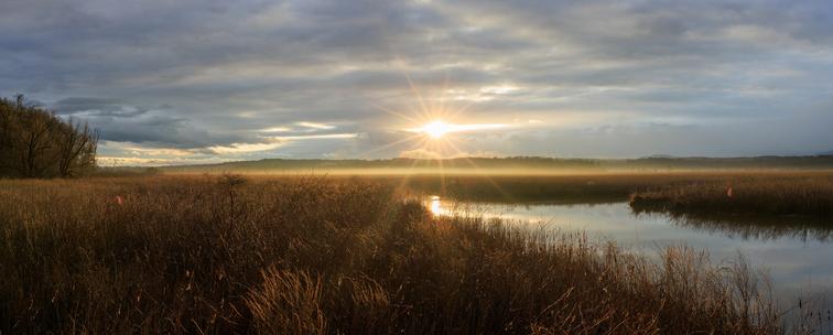 Sunsetting on Tivoli Bay, NY