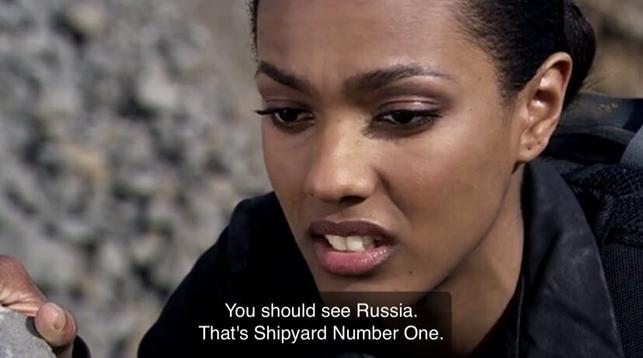 You should see Russia. That's Shityard Number One.