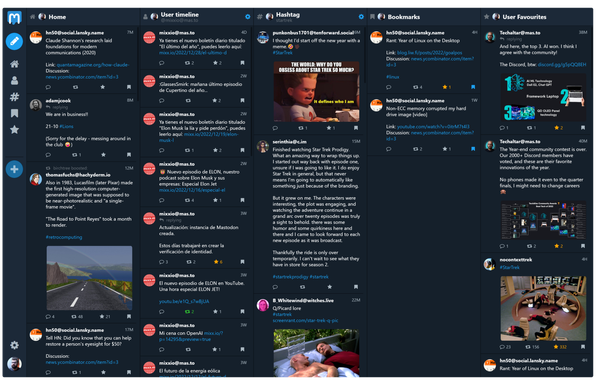 The Mastodeck client for Mastodon.