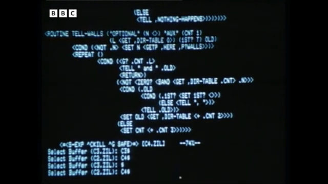 Infocom ZIL on Dave Leblings terminal.