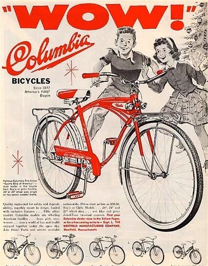 Columbia Bicycle advertising