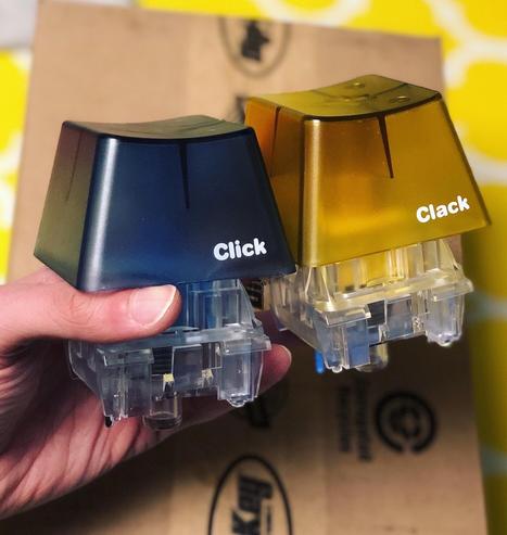 Two oversized keyboard keys