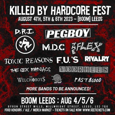 Killed by Hardcore flyer