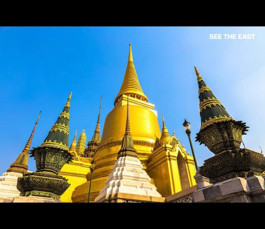 BANGKOK, THAILAND - The Temple of the Emerald Buddha (Wat Phra Kaeo)