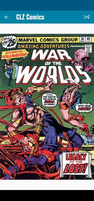 Killraven is bound by Martian technology as Carmilla Frost lunges at him with a dagger and says, "Today, the War of the Worlds ENDS, Killraven...with your DEATH!"