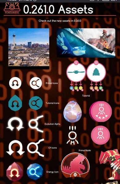 Some of the datamined new asssets in Pokemon Go v 0.2610