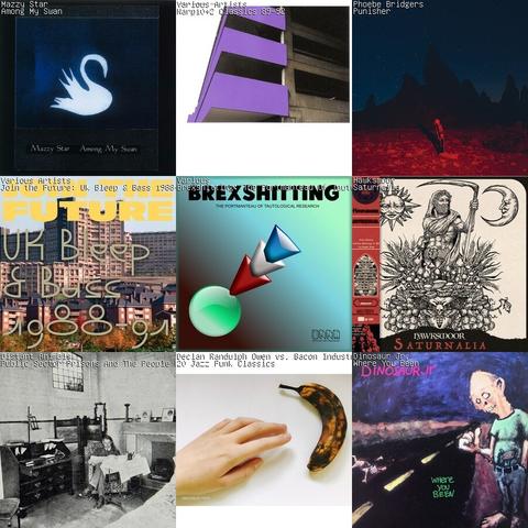 A collage of album covers