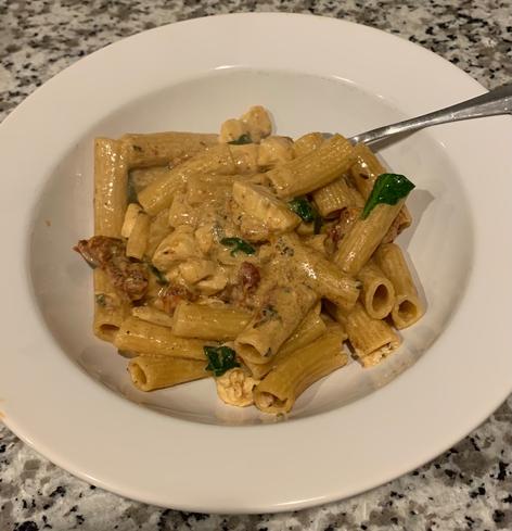 A bowl of pasta