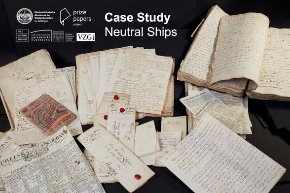 Case Study "Neutral Ships", in the picture: The Luetkens Archive, The National Archives, ref. HCA 30/232-236, captured ship ‘Hoffnung’, photo: Maria Cardamone.