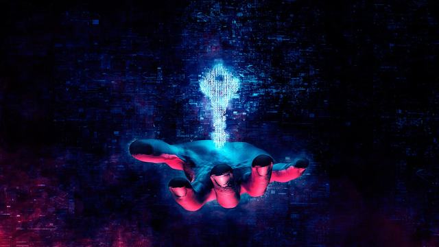 Key over hand graphic