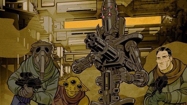 eine sympathische Truppe von Kopfgeldjägern aus "Smuggler's Run - Im Auftrag der Rebellion"