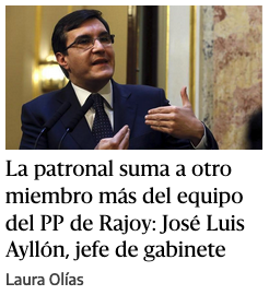 La patronal suma a otro miembro más del equipo del PP de Rajoy: José Luis Ayllón, jefe de gabinete