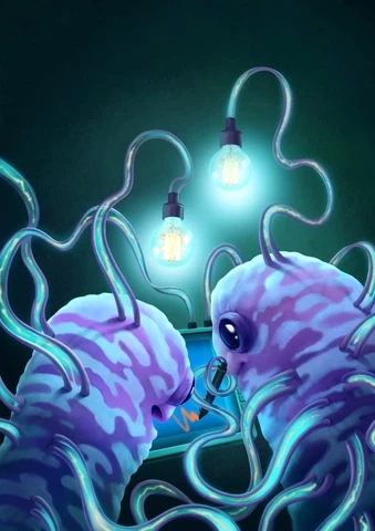 bacterial engineers designing electrical technology