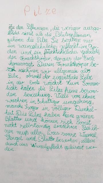 Pilze. Zu den Pflanzen, die weniger ausgebildet sind als die Blütenpflanzen, gehören die Pilze. (...) Zum Sonnenlicht haben Pilze keine besondere Beziehung.